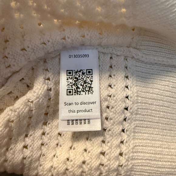 Universal Thread Pointelle Knit Button Vest Cream XXL Boho Cottagecore - Picture 4 of 9